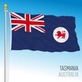 Tasmania flag, state and territory, Australia, oceanian country