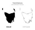 Tasmania map.