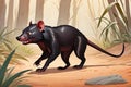 Tasmanian Devil animal marsupial cartoon