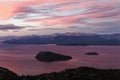 A taste of Mars landscape on a lake Nahuel Huapi Patagonia Royalty Free Stock Photo