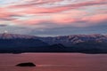 A taste of Mars landscape on a lake Nahuel Huapi Patagonia Royalty Free Stock Photo