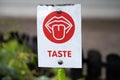Taste Sign from Sensory Garden For Children