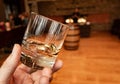Taste Testing at the Woodford Reserve Bourbon Distillery Royalty Free Stock Photo