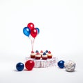 Taste of USA Style Cupcakes, A Delectable Dessert for Honoring Independence Day 4th of July.AI