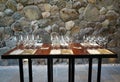Tasting room in The Stags` Leap Winery cellar in Napa Valley, California