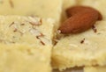 Tasty almond barfi Royalty Free Stock Photo