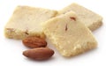 Tasty almond barfi Royalty Free Stock Photo