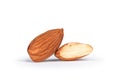Tasty almonds nuts Royalty Free Stock Photo