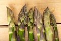 Tasty asparagus freshly picked from the home garden. Vegetables prepared in the home kitchen Royalty Free Stock Photo