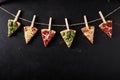 Tasty assortment of Italian pizza toppings