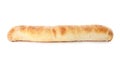 Tasty baguette isolated on white. Fresh bread