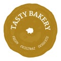 Tasty bakery vintage label design