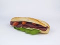 Tasty beef sub sandwich Royalty Free Stock Photo