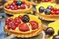 Tasty Berries cakes macro detail