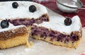 Tasty blackcurrant cake