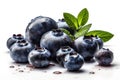 tasty bluberries on a white background Royalty Free Stock Photo