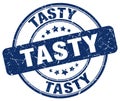 tasty blue stamp