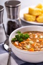 Tasty Bowl of Bean Soup Royalty Free Stock Photo