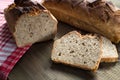 Tasty bread baked at home, healthy homemade bread