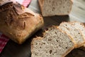 Tasty bread baked at home, healthy homemade bread