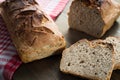 Tasty bread baked at home, healthy homemade bread