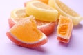 Tasty bright jelly candies Royalty Free Stock Photo
