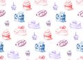 Tasty Cakes Seamless Pattern