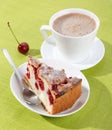 Tasty cherry cake Royalty Free Stock Photo