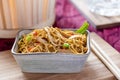 Tasty chicken-chow-mein