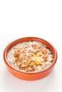 Tasty cinnamon rice pudding dessert Royalty Free Stock Photo