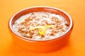 Tasty cinnamon rice pudding dessert Royalty Free Stock Photo