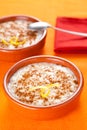 Tasty cinnamon rice pudding dessert Royalty Free Stock Photo