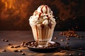 tasty Coffee Ice Cream tasty dessert background