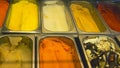 Tasty colorful ice creams shop Bellagio Italy