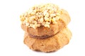 Tasty cookies with nuts Royalty Free Stock Photo