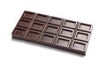 Tasty dark chocolate bar on white Royalty Free Stock Photo