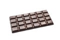 Tasty dark chocolate bar on white Royalty Free Stock Photo