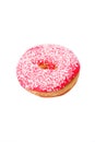 Tasty donut, isolated on white background. Royalty Free Stock Photo