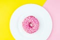 Tasty donut with topping Royalty Free Stock Photo