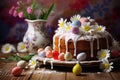 tasty easter cake AI generated