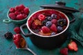 tasty and easy berry cobbler pie Royalty Free Stock Photo