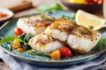 Tasty fillets of grilled or oven baked pollock