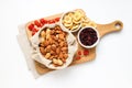 Tasty food concept - delicious dried fruits, tasty dried food