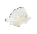 Tasty fresh coconut flake isolated Royalty Free Stock Photo