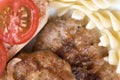 Tasty fresh hot meat cutlet Royalty Free Stock Photo