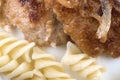 Tasty fresh hot meat cutlet Royalty Free Stock Photo