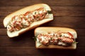Tasty lobster roll sandwiches, food photography, photorealistic illustration