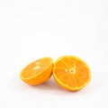 The tasty fresh orange half Royalty Free Stock Photo