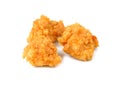 Fried popcorn chicken isolated