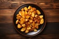 tasty fried potatos AI generated